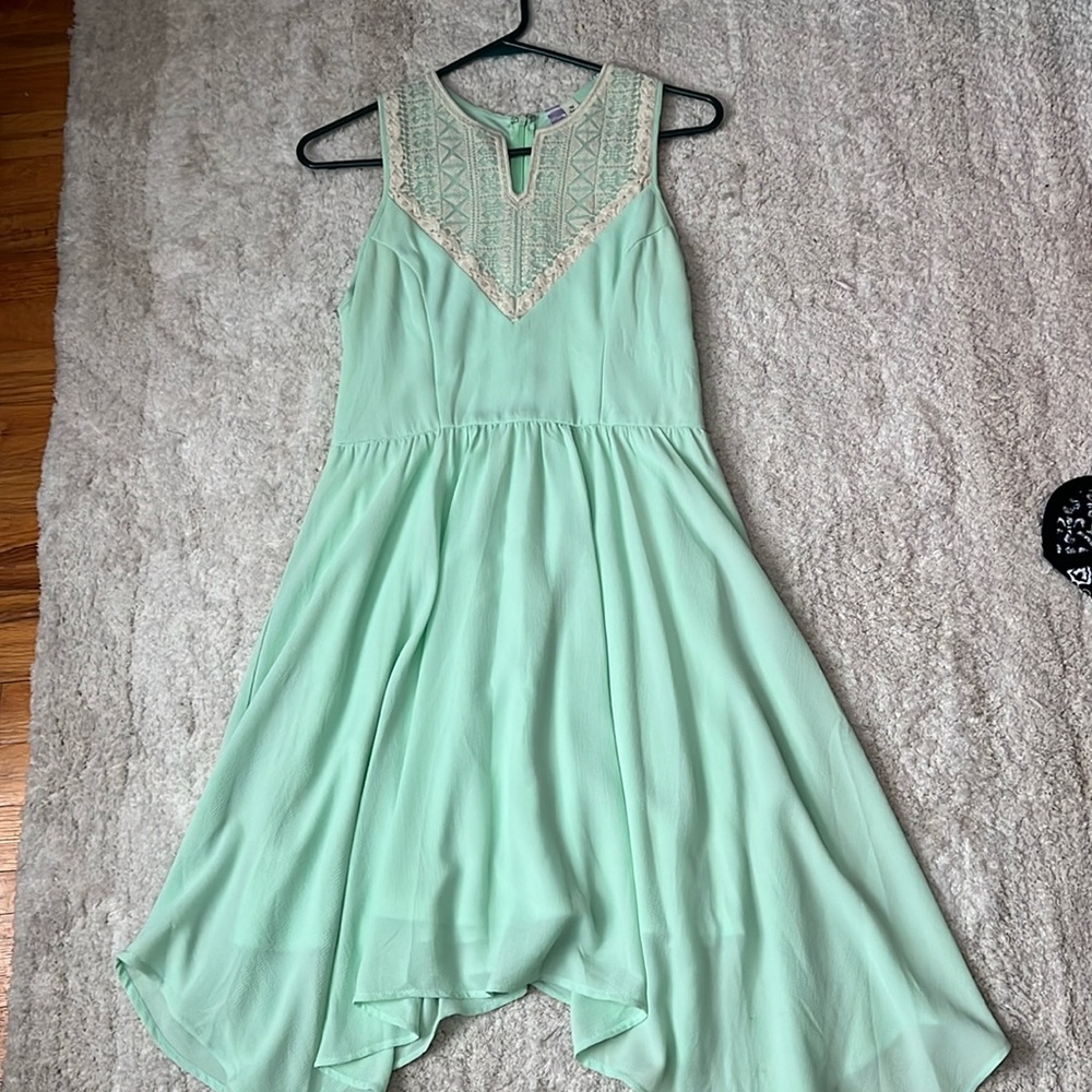 Mint green dress